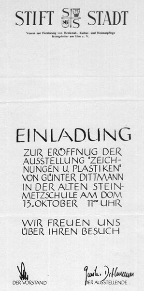 Einladung zur Ausstellung